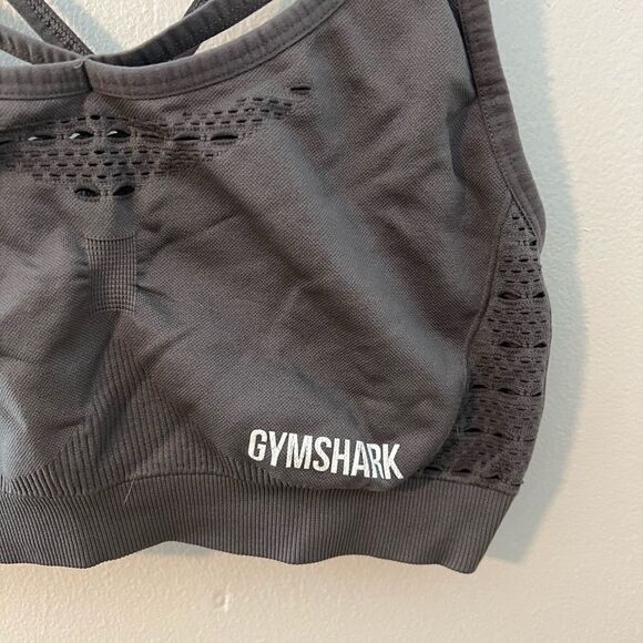 Gymshark Gray Energy Seamless Sports Bra - Picture 3 of 6